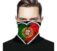 Mujer Hombre Bandana Portugal Bandera Portuguesa Corazón Sombreros Durable Polainas De Cuello Microfibra Calentador De Cuello para Cámping Verano Motocicleta