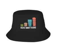 Mujer Hombre Bucket Hat Arte Fotográfico El Tamaño Importa Gorro Pescador Moda Sombrero De Pescador Plegable Gorro Playa para Senderismo Viaje Deportes