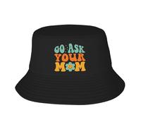 Mujer Hombre Bucket Hat Retro Ve Y Pregúntale A Tu Mamá Sombrero De Pescador Plegable Gorro Playa Transpirable Sombrero De Sol para Senderismo Deportes Excursionismo