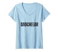 Mujer Hombre Dadchelor Padre Divertido para ser Padre Soltero Papás Solteros Camiseta Cuello V