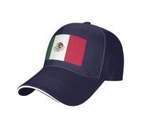 Mujer Hombre Gorras Hip Hop Bandera De México Sombrero Protección Solar Snapback Cap Cómoda Gorra Trucker para Aire Libre Running Golf