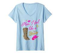 Mujer Hombre I Feel Like a Bride Retro Cowboy Hat Western Cowgirl Camiseta Cuello V