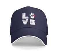 Mujer Hombre Snapback Cap Amor Divertido Paw México Bandera Mexicana Sombrero Protección UV Gorra De Béisbol Transpirable Gorras Hip Hop para Running Deporte Aire Libre
