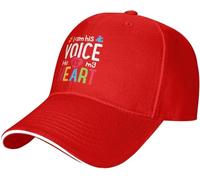 Mujer Hombre Snapback Cap Yo Soy Su Voz, Él Es Mi Corazón. Gorra Trucker Suave Gorra De Béisbol Resistente Sombrero para Tenis Running Golf