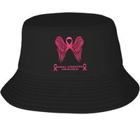 Mujer Hombre Sombrero De Cubo Cinta De Concienciación sobre El Síndrome del Ángel Alado Gorro De Pescador Funky Sombreros De Sol Casuales Sombrero del Pescador para Cámping Excursionismo Viaje