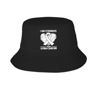 Mujer Hombre Sombrero del Pescador Soy Más Fuerte Que El Cáncer De Tiroides. Sombreros De Sol Plegable Gorro De Pescador Casuales Sombrero De Cubo para Senderismo Al Aire Libre Playa