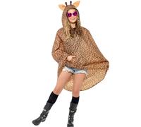 Mujer Hombre Unisex Animal Ponchos Impermeable Festival Disfraz Adulto Giraffe