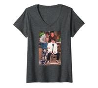 Mujer Hombres comportándose Mal Reparto Martin Clunes & Co Comedia Camiseta Cuello V