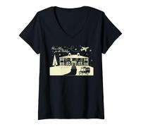 Mujer Home Alone Holidays Navidad Camiseta Cuello V