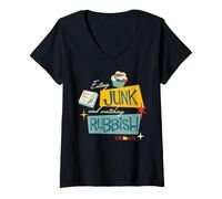 Mujer Home Alone Junk Navidad Camiseta Cuello V