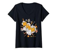 Mujer Home Alone Wham Navidad Camiseta Cuello V