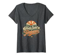 Mujer Home Sweet Tennessee Vintage State Pride Camiseta Cuello V
