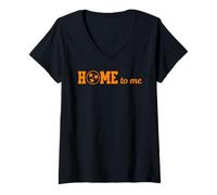 Mujer Home To Me Tennessee, Tri-Star Circle Design Camiseta Cuello V
