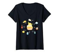 Mujer Homemade Lemon Cupcakes Recipe, Birthday Cakes Funny Cupcake Camiseta Cuello V