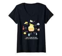 Mujer Homemade Lemon Cupcakes Recipe, Birthday Cakes Funny Cupcake Camiseta Cuello V