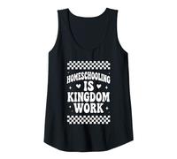 Mujer Homeschooling Is Kingdom Work Christian homeschool mamá retro Camiseta sin Mangas