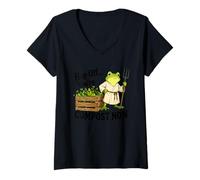 Mujer Hop Off You Are Compost Ahora Camiseta Cuello V