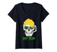 Mujer HOPPY Beer Diversity HOP Bebida Responsablemente No Derrame Camiseta Cuello V