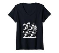 Mujer Hormigas a juego - Hormigas divertidas marchan Camiseta Cuello V