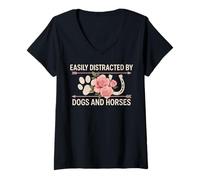 Mujer Horse Lover Girl For Women Teen Girls Kids Cute Horse Mom Camiseta Cuello V