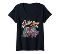 Mujer Horse Stuff El Squatcho Wild Horses Montar a Caballo Divertido Camiseta Cuello V