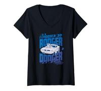 Mujer Hot Wheels Let's Race - Elijo Rodger Dodger Camiseta Cuello V