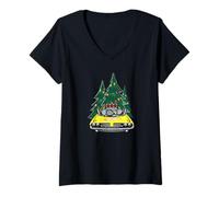 Mujer Hot Wheels Rodger Dodger Navideño Camiseta Cuello V