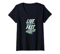 Mujer Hot Wheels - Vive rápido Camiseta Cuello V