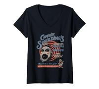 Mujer House of 1000 Corpses Captain Spaulding's Museum of Monsters Camiseta Cuello V