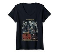 Mujer House of 1000 Corpses Rob Zombie Collage Poster Horror Movie Camiseta Cuello V