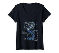 Mujer House of The Dragon The Old The True The Brave Camiseta Cuello V