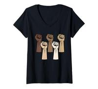 Mujer Human Equality Black Lives Matter Black History Month Camiseta Cuello V
