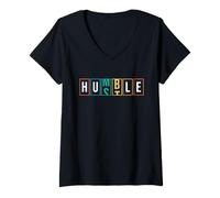 Mujer Humilde odómetro Divertido Regalos de ajetreo para Hombres y Mujeres Camiseta Cuello V