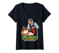 Mujer Humor Contable Uncooking The Books Camiseta Cuello V