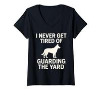 Mujer Humor German Shepherd Dog Owner Camiseta Cuello V