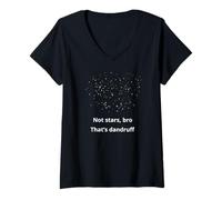 Mujer Humor Seco Oscuro Extraño Irónico Absurdo Astronomía Broma Surrealista Camiseta Cuello V