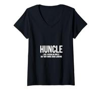 Mujer Huncle como Tío Regular Pero Mucho Más Guapo Humorístico Camiseta Cuello V