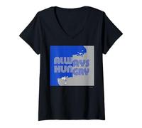 Mujer Hungry Hippos Always Hungry Camiseta Cuello V