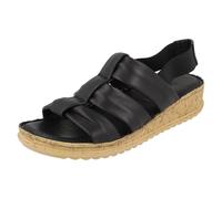 Mujer Hush Puppies Cuero Liso Gladiador Elástico Tira Sandalias Casual - Eden
