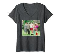 Mujer Hyacinth Bucket & Co Keeping Up Apariciones Elenco Camiseta Cuello V