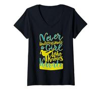 Mujer I Am A Karate Girl Frase divertida para chicas Camiseta Cuello V