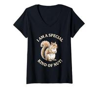 Mujer I Am A Special Kind of Nut - Divertido Dicho sarcástico Ardilla Camiseta Cuello V