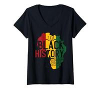 Mujer I Am Black History Black History Month Camiseta Cuello V
