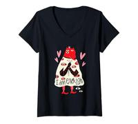 Mujer I Am Enough - Diseño de personajes de amor propio Camiseta Cuello V