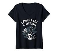 Mujer I Bring A Lot To The Table Funny Server Humor Sarcástico Camiseta Cuello V
