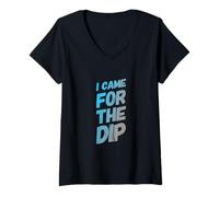 Mujer I Came The Dip FunStock Market Chistes Funny Trader Inversor Camiseta Cuello V