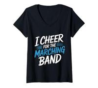 Mujer I Cheer For The Marching Band Support Cheer Vibes - Camiseta Cuello V