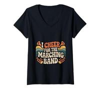 Mujer I Cheer For The Marching Band Support Cheer Vibes - Camiseta Cuello V