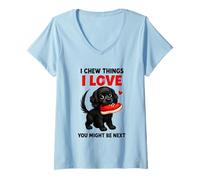 Mujer I Chew Things I Love You podría ser la próxima Broma Camiseta Cuello V