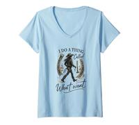 Mujer I Do A Thing Called What I Want Cowgirl Western Graphic Camiseta Cuello V
